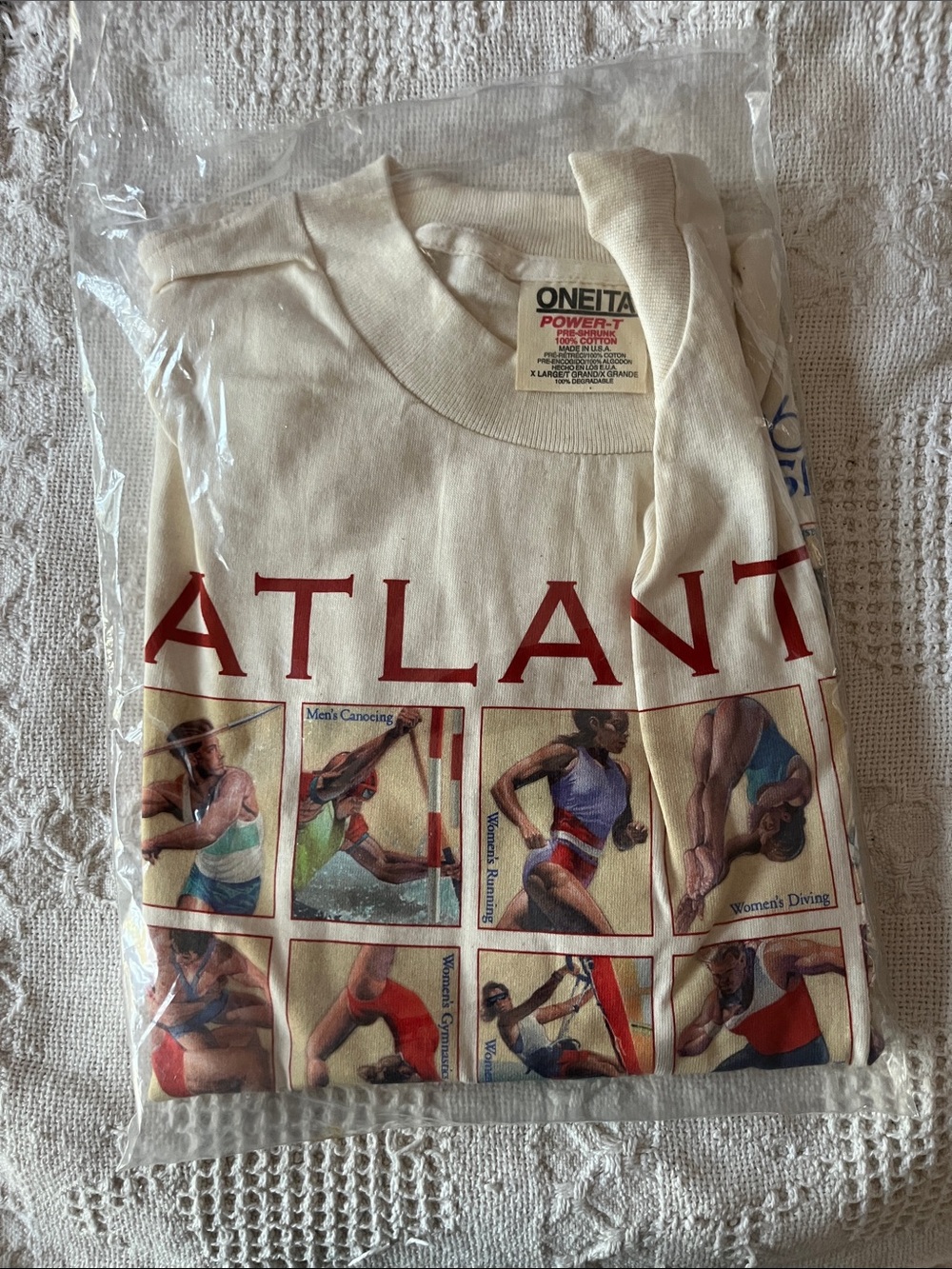 Vintage Oneita Short-Sleeve Graphic Men's Tee 1996 US Olympics